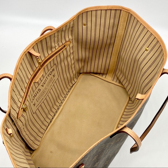 LOUIS VUITTON MONOGRAM NEVERFULL GM TOTE AUTHENTIC - Picture 7 of 11